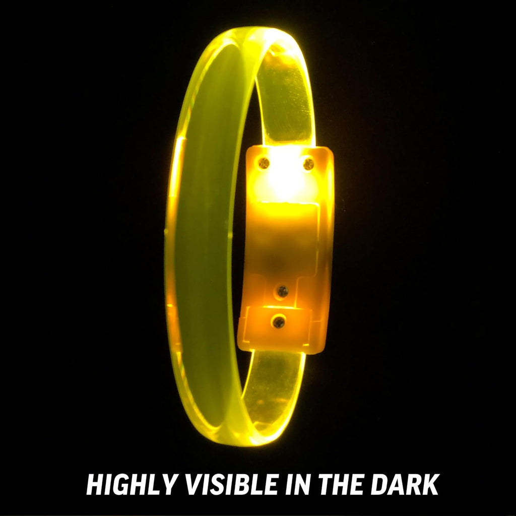 "Bright LED bracelet for outdoor jogging safety"